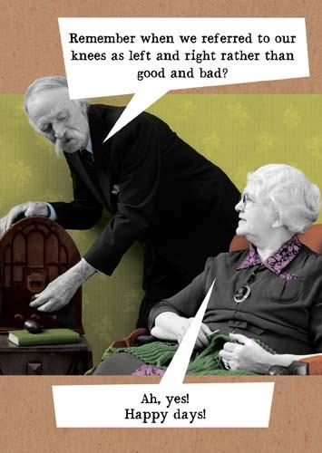 Humour Card - Good And Bad Knees