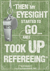 Birthday Card - Took Up Refereeing