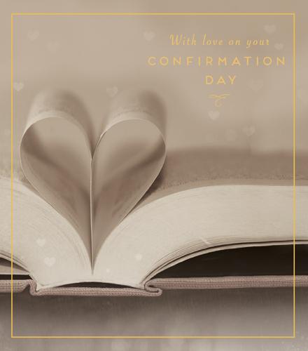Confirmation Card - Confirmation Book Heart