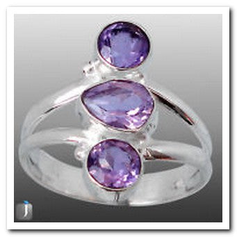 Jewellery - 925 Silver Ring - Amethyst