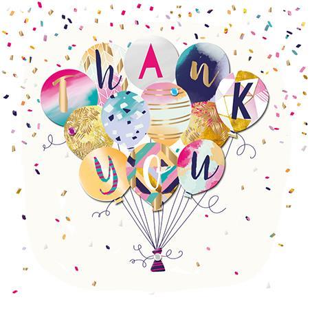 Thank You Card - Thank You Balloons