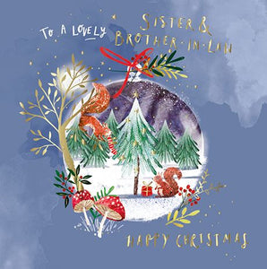 Christmas Card - Sister and Brother-in-Law - Magical Winter