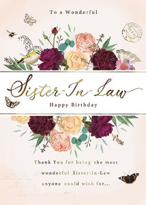 Sister-in-Law Birthday - Vintage Roses