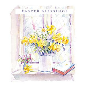 Easter Cards - Pack of 5 - Spring Flowers from Ling Design, Easter Cards in France, Cartes de Paques en France, English Cards in France