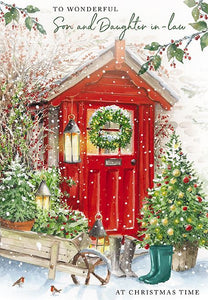 Christmas Card - Son and Daughter-in-Law - Red Door
