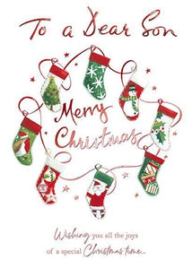 Christmas Card - Son - Christmas Stockings