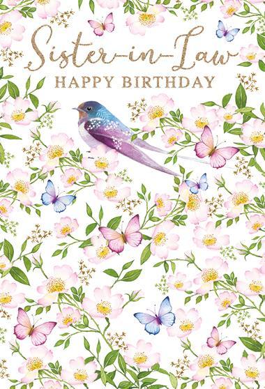 Nigel Quiney General Female Birthday Card for Women/Girls - Pink Peonies with Gold Foil - Eco-Friendly & Recyclable - Made in Britain