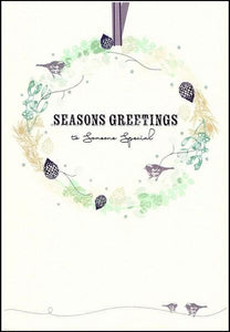 Christmas Card - Someone Special - Wreath