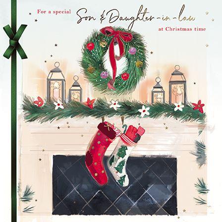 Christmas Card - Son and Daughter-in-Law - Stockings