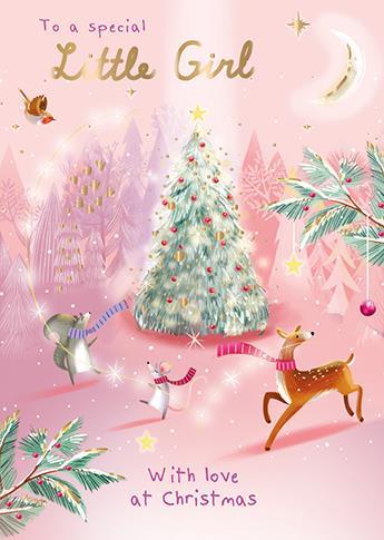 Christmas Card - Special Little Girl - Special Christmas