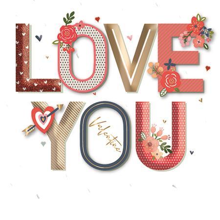 Valentine Card - Love You Valentine's Day Cards in France
