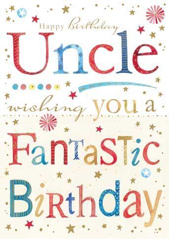 Uncle Birthday Card - Best Wishes