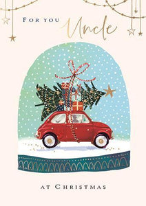 Christmas Card - Uncle - Collecting The Tree