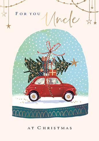 Christmas Card - Uncle - Collecting The Tree