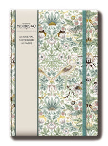 William Morris A5 Journal - Strawberry Thief