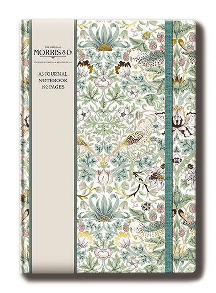 William Morris A5 Journal - Strawberry Thief