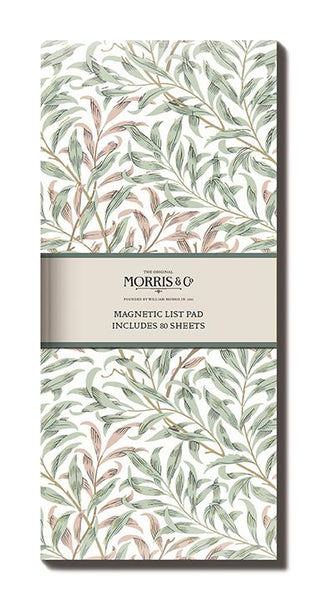 William Morris Magnetic List Pad - Willow Bough