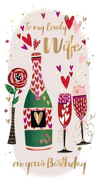 Wife Birthday - Lovely Wife from Talking Pictures, English Cards in France, Wife Birthday Cards in France