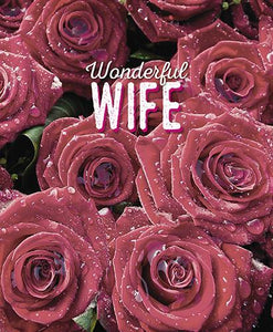 Wife Birthday - Wet Red Roses from The Great British Card Company, English Cards in France, Wife Birthday Cards in France