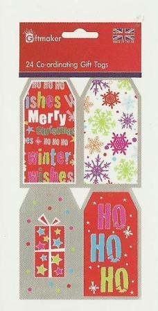 Christmas Gift Tags - Brights (AA)