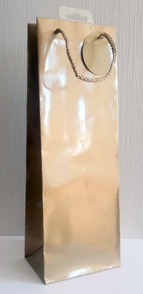 Gift Bag - Bottle Bag - Matt Gold