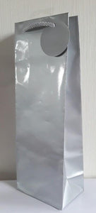 Gift Bag - Bottle Bag - Matt Silver