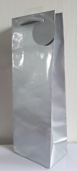 Gift Bag - Bottle Bag - Matt Silver