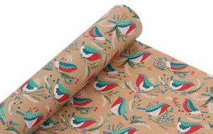 Rollo de papel de regalo de Navidad - Kraft reciclable - Merry Little Christmas