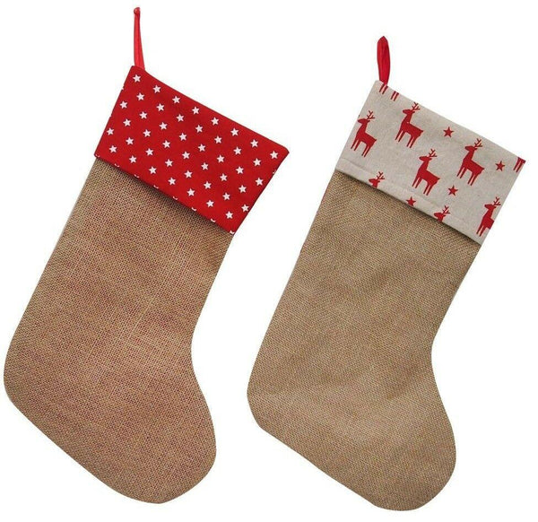 Christmas Gift Stocking - Vintage Canvas (XM0839)