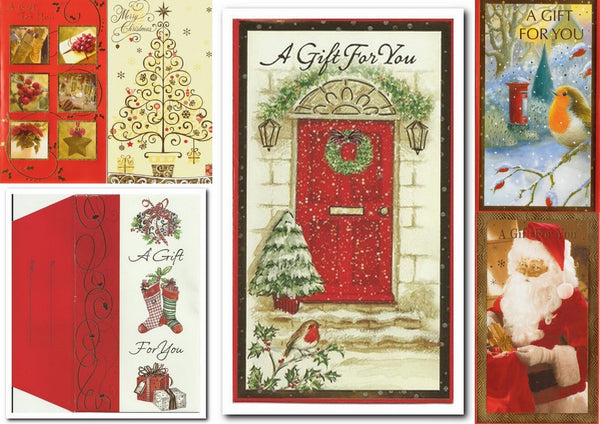 Christmas Card - Gift Wallet - Traditional Selection