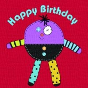 Children's Birthday Card - Stitch and Friends A