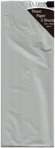Tissue Pack - 3 Sheets Matt Silver