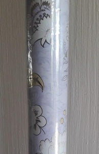Gift Roll Wrap -  Light Blue Flower