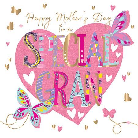 Mother's Day Card - Gran - Special Gran from Talking Pictures,  Mother's day cards in France, Cartes de voeux Fete des Meres, English cards in France