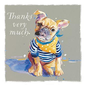 Thank You Card - Bonjour