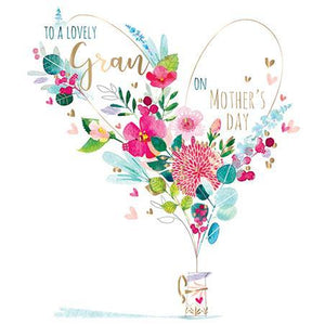 Mother's Day Card - Gran - Floral Jug from Ling Design,  Mother's day cards in France, Cartes de voeux Fete des Meres, English cards in France