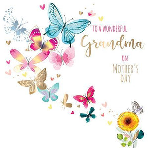 Mother's Day Card - Grandma - Flittering By from Ling Design,  Mother's day cards in France, Cartes de voeux Fete des Meres, English cards in France