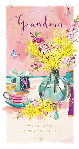 Mother's Day Card - Grandma - Spring Flowers from Ling Design,  Mother's day cards in France, Cartes de voeux Fete des Meres, English cards in France
