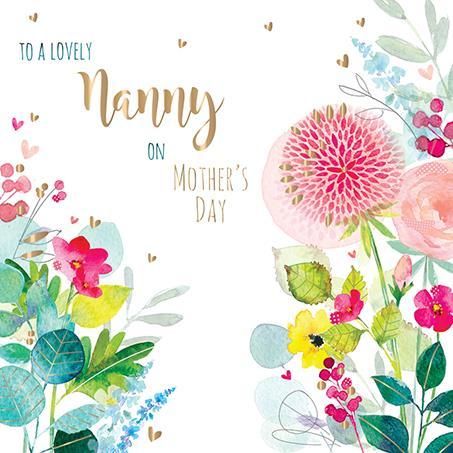 Mother's Day Card - Nanny - A Springtime Garden from Ling Design,  Mother's day cards in France, Cartes de voeux Fete des Meres, English cards in France